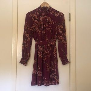 DR2 long sleeve high neckline dress